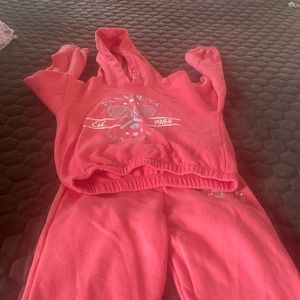 Art Class Crop sweatshirt and sweatpants